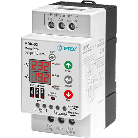 Well bore level gauge / Regulator for single phase pump DIN 30A