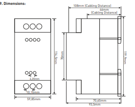 Pump protection against dry running, DIN submersible pump controller
