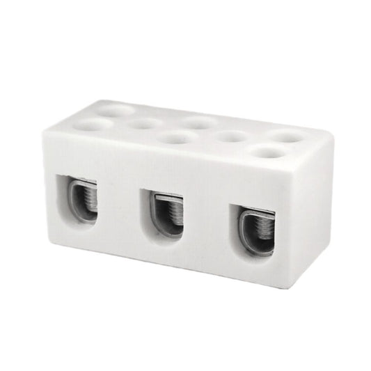 ONKA 25mm2 / 3-Coil Steatit / Ceramic / Porcelain Connector - PORCELAIN TERMINAL BLOCK, 1070013
