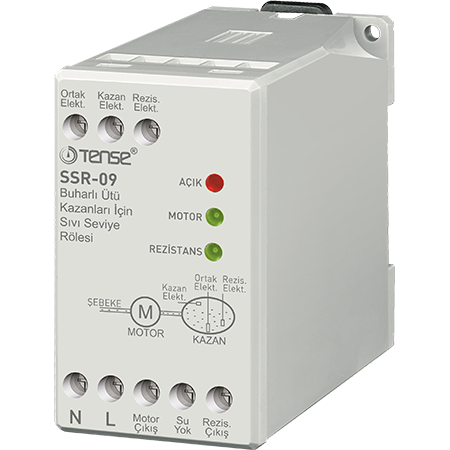 Liquid level relay for steam boilers