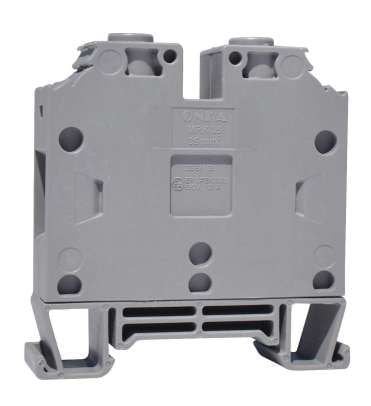 ONKA 35mm2 Screw rail connector terminal block DIN rail terminal 2-wire grey, 1010082