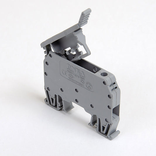 ONKA 6mm2 screw connection fuse terminal block (fuse not included) grey, 1010241
