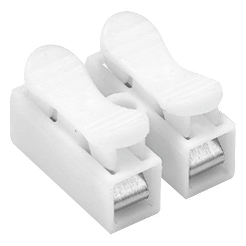 Screwless chandelier 2-pole clamp 0,75 mm2 -2,5 mm2 white for luminaires