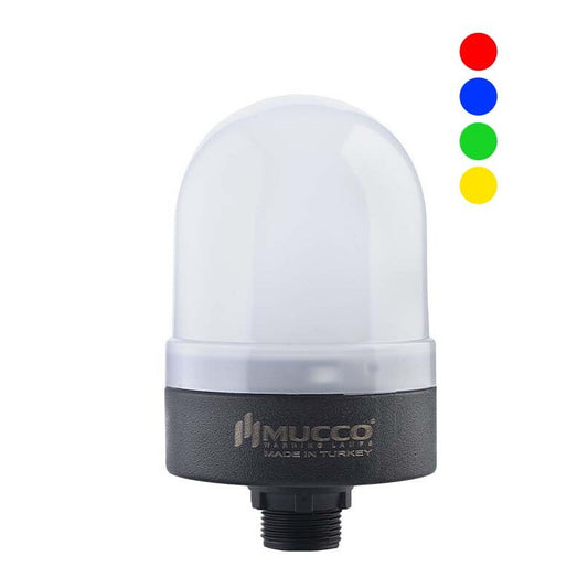 RGB LED beacon with sound signal, 12-24 V/DC, ø70mm