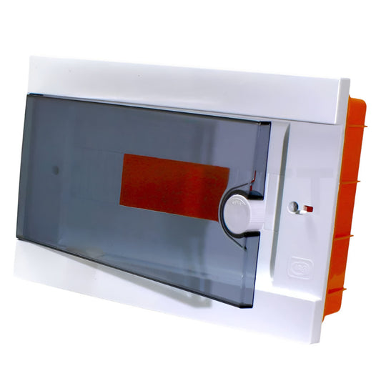 ARS Modular switchboard 16 MOD (16 fuses), plastic flush-mounted switch cabinet, transparent door IP40, 346125