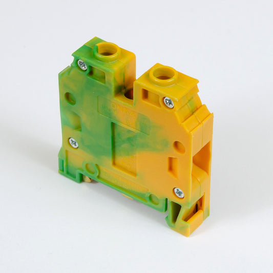 ONKA 16mm2 PE Screw rail connector terminal block DIN rail terminal 2-wire grey, 1010532