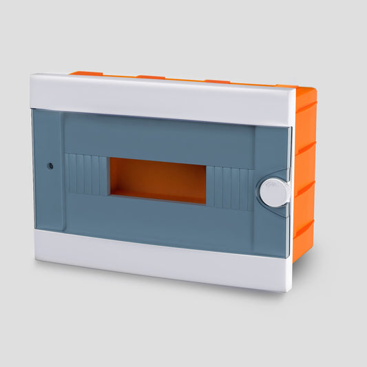 ARS Modular switchboard 12 MOD (12 fuses), plastic flush-mounted switch cabinet, transparent door IP40, 341219