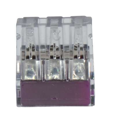 TRANSPARENT 3-pole connector 2,5 mm²