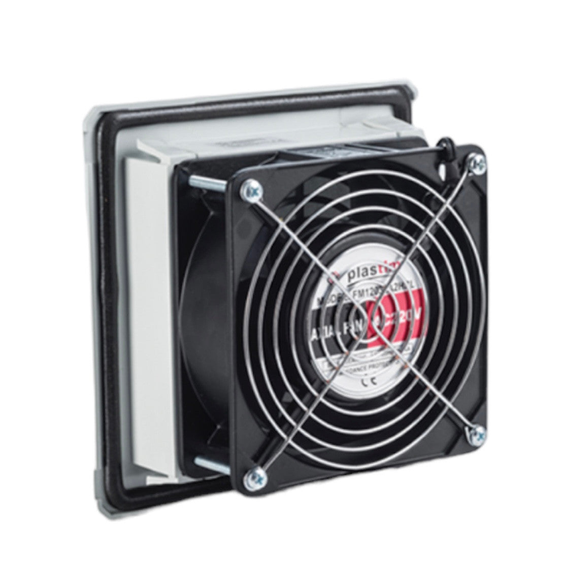 Fan with filter, 30 (41) m3/h, 120x120, 230V 50/60Hz, IP54 PTF1000 Plastim