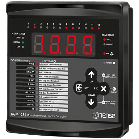 12 level reactive power controller with LED screen
