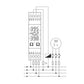 Monitoring/protection three-phase relay for control of overvoltage, undervoltage, asymmetry sequence