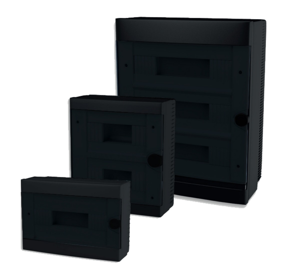 ARS Modular switchboard 16 MOD (16 fuses), surface-mounted switch cabinet, plastic, transparent door IP40, 346130