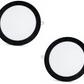 2 pcs - SLIM LED panel black frame cold white /6500K 18W / 1620Lm round recessed round (power supply included) 6500K YL10-1800-S
