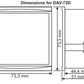 DAV-72D panel mount digital ammeter and voltmeter for AC 100 amps, 150V