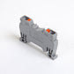 ONKA 4mm2 spring rail connector terminal strip DIN rail terminal strip 2-wire grey, 1020024