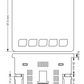 Digital panel multimeter for currents, voltages, frequencies, power, RS485