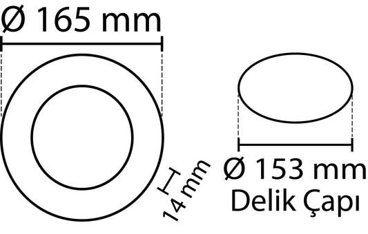 2 pcs - SLIM LED panel white 12W / 180Lm round recessed round (power supply included) 4000K YL10-1207