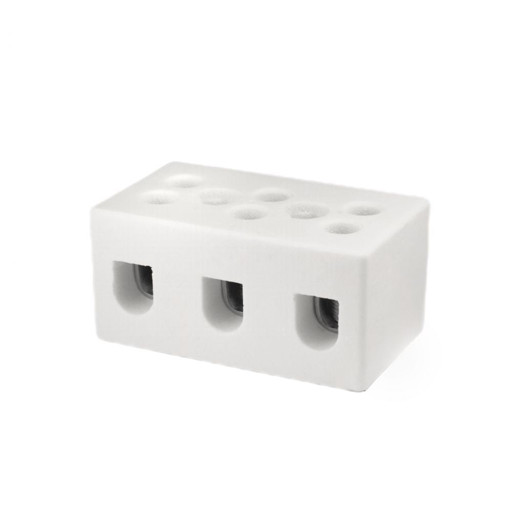 ONKA 2.5-4mm2 / 3-rail Steatit / Ceirmeach / Porcelain Conneoir - BLOICHE TEIRMINEIL PORCELAIN, 1070003