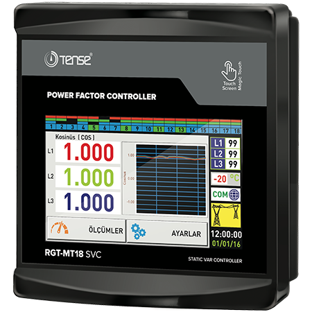 RGT-MT18 - Reactive power controller 18 level +TCR with RS485 ModBus