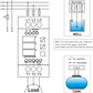 Pump protection against dry running, DIN submersible pump controller