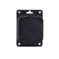 Plug-in socket, French type E (Pin), black "rubber" for surface 250V, 16A, IP44, 2P+Z, 1KMP-E, Bylion