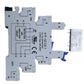 Separating auxiliary relay Relay module - socket + relay for din rail, 6 A, NO+NC