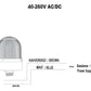 Flashing ø70 NUT.CONN.SIGNAL BEACON LE BUZZ., 40-250V AC/DC., GORM LE 10CM TUBA EXT.