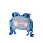 ONKA 4mm2 Screw rail connector terminal block DIN rail terminal 2-wire blue, 1010025