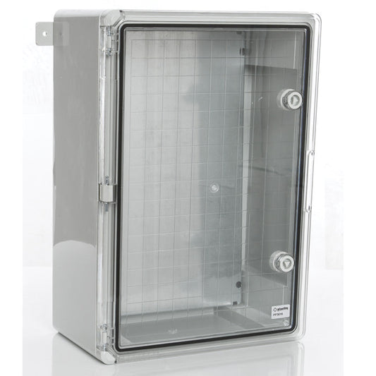 Dor trédhearcach plaisteach an chláir 350x500x190mm IP65 PP3016