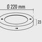 Slim LED 20W Slim ceiling light with PIR motion sensor circular cold white / 6500K YL14-1810