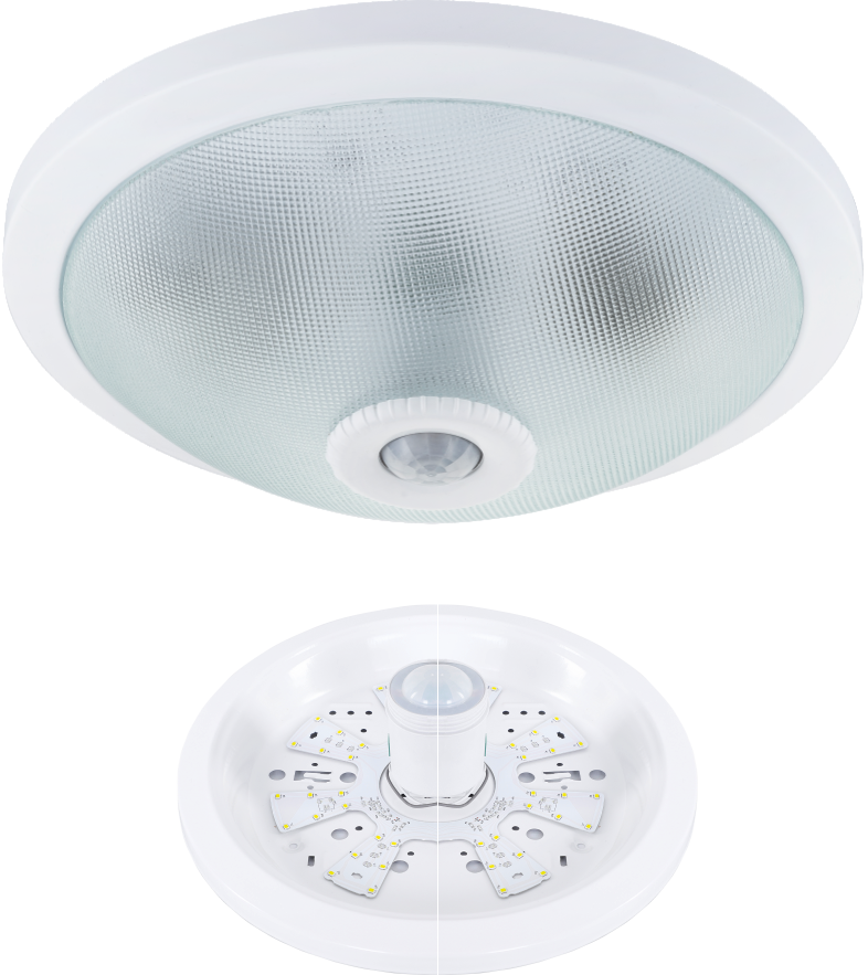 LED Plafoniera 18W with PIR motion sensor Round luminaire with IR sensor