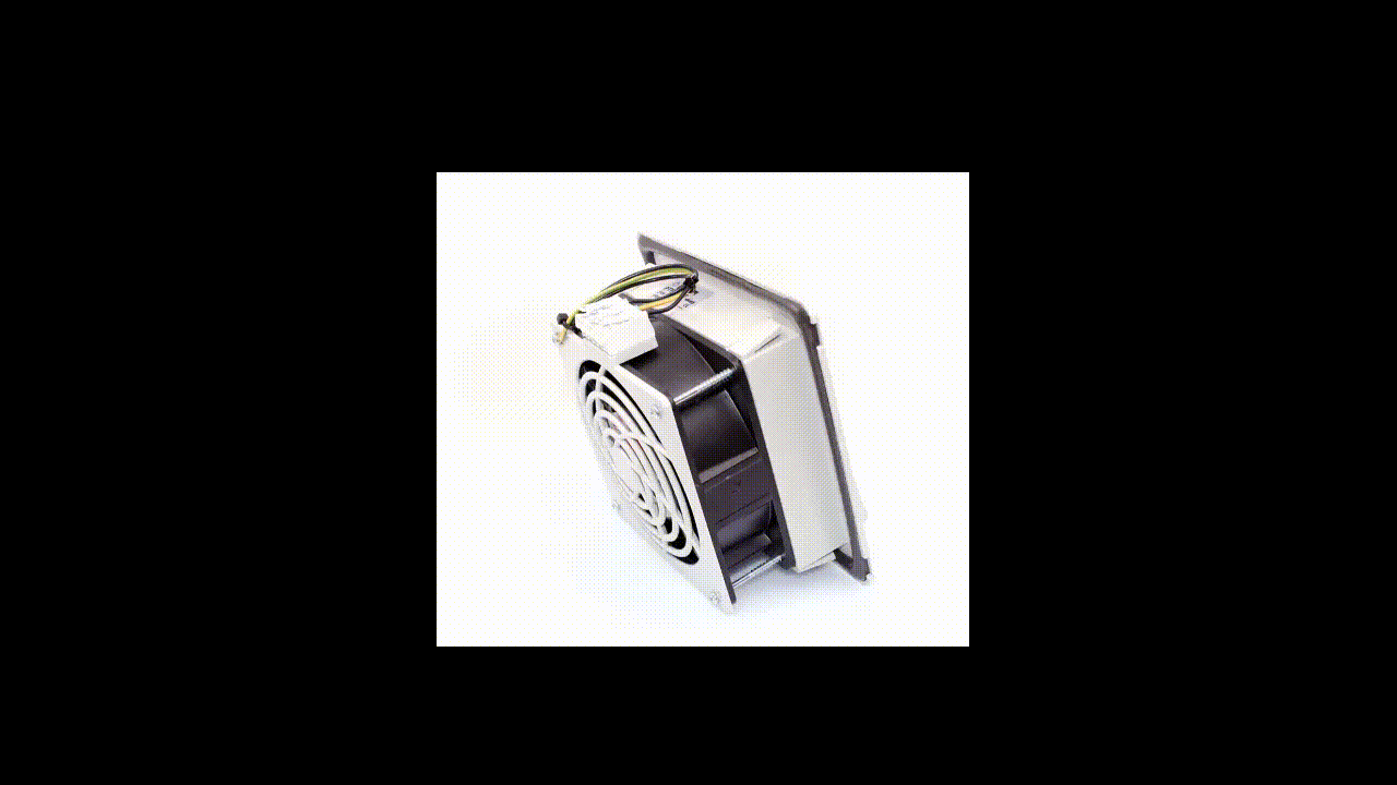 Gaothrán le scagaire + teanntán, 100 (140) m3/u 160x160, 230V 50/60Hz IP54 PTF1500T Plastim