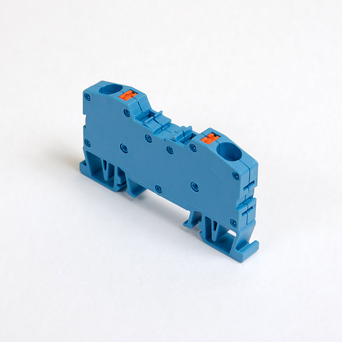 ONKA 6mm2 spring rail connector terminal block DIN rail terminal 2-wire blue, 1020037