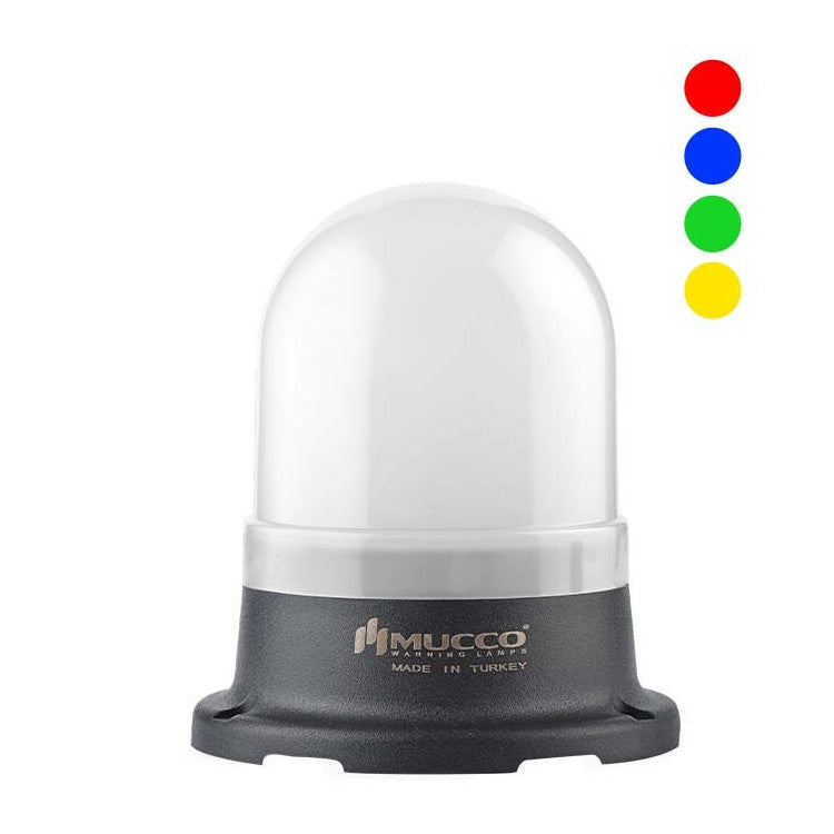 Signal beacon RGB, 12-24 V/DC, ø70mm, for surface mounting