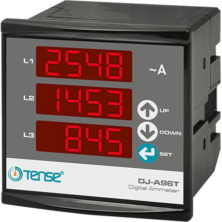 Digital Current Indicator Three Phase Panel Ammeter Three Phase Built-in