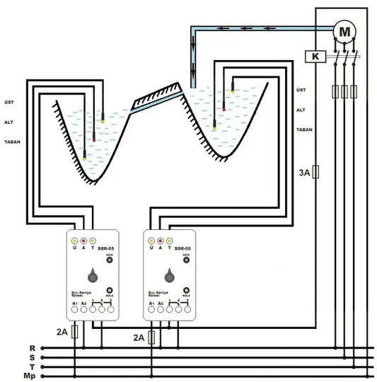 Level switch / Filling level monitor, discharge level gauge for borehole VSR-05 TENSE