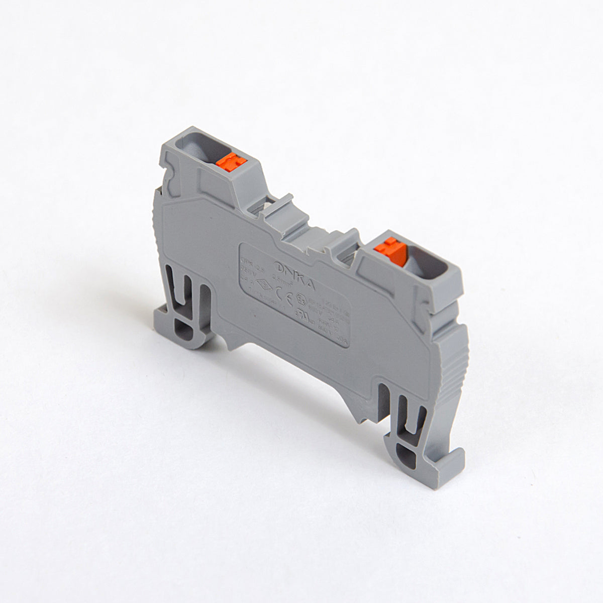 ONKA 2,5mm2 conector raile spring 2-thaobh grey, 1020013