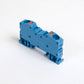 ONKA 10mm2 spring rail connector terminal block DIN rail terminal 2-wire blue, 1020047