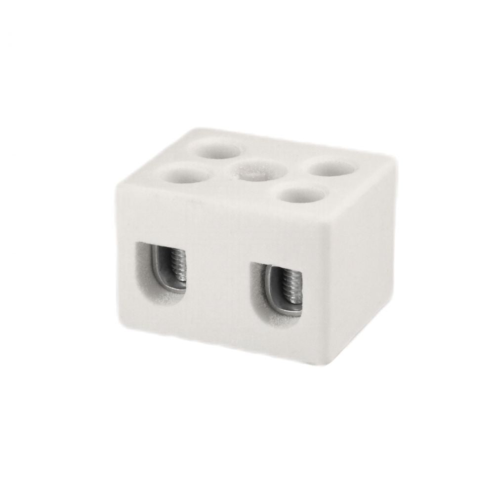 ONKA 4-6mm2 / 2-rail Steatit / Ceirmeach / Porcelain Conneector - BLOICHE TEIRMINEIL PORCELAIN, 1070004