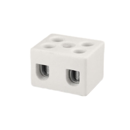 ONKA 4-6mm2 / 2-rail Steatit / Ceramic / Porcelain Connector - PORCELAIN TERMINAL BLOCK, 1070004