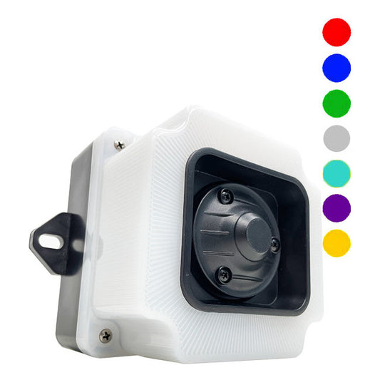7 colours - 7 melodies flashing light RGB signal beacon , 85-250V