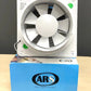 ARS - white wall mounted axial bathroom / WC fan white with grille quiet 200mm, 300 m3/h, 340049