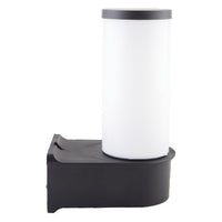 Garden outdoor wall lamp, E27 25cm black plastic
