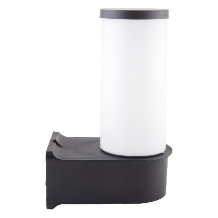 Garden outdoor wall lamp, E27 25cm black plastic