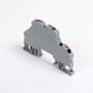 ONKA 2.5mm2, 2 tier spring rail connector terminal block DIN rail terminal block 4-wire grey, 1020379