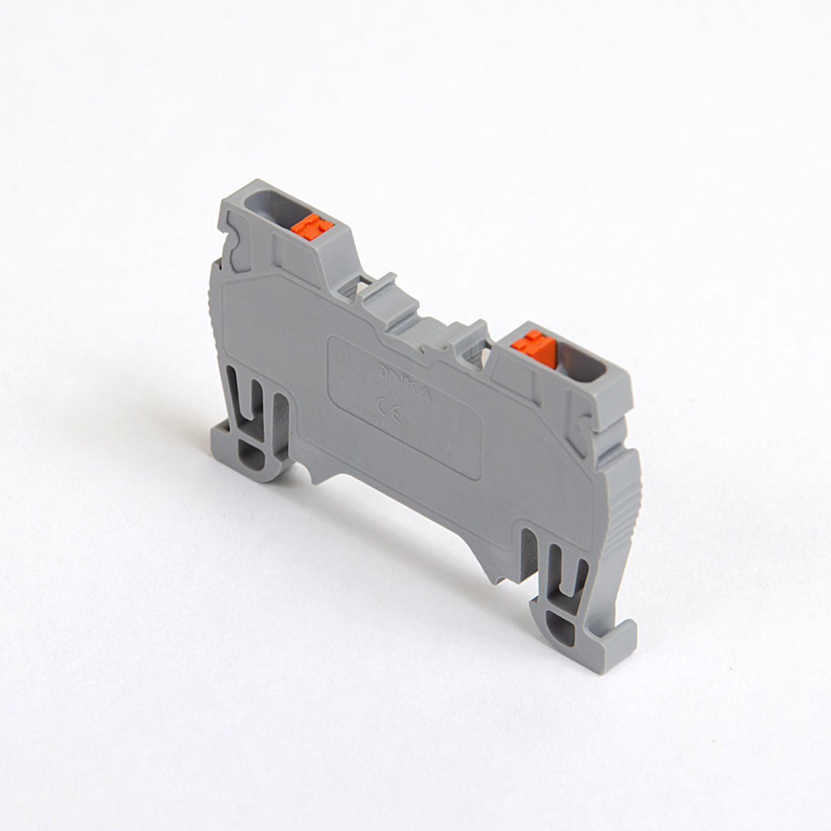 ONKA 1.5mm2 spring rail connector terminal block DIN rail terminal 2-wire grey, 1020002
