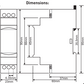 Three-phase monitoring/protection relay for control of phase failure/asym/over-voltage