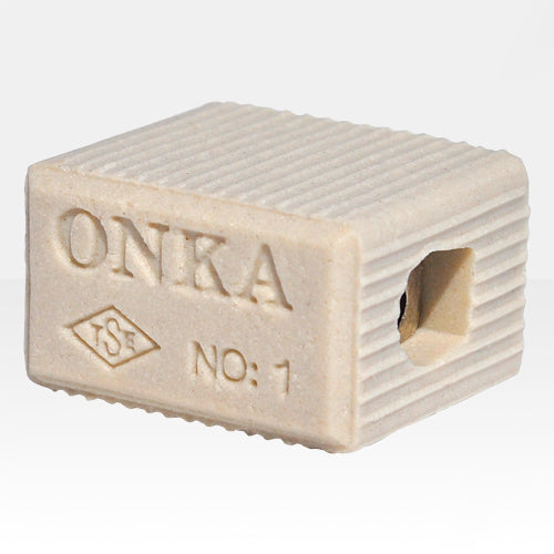 ONKA 0.75-1.5mm2 1POLE Steatite / Ceirmeach / Porcelain Conneector - BLOICHE TEIRMINEIL PORCELAIN, 1070008
