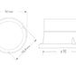 4 colours-3 sound modes RGB mini beacon with sound signal