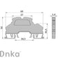 ONKA 2.5mm2, 2 tier spring rail connector terminal block DIN rail terminal block 4-wire grey, 1020379